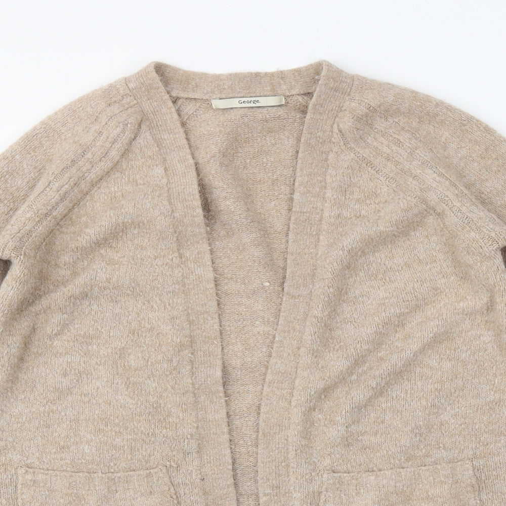 geogre Womens Beige   Wrap Jumper Size S