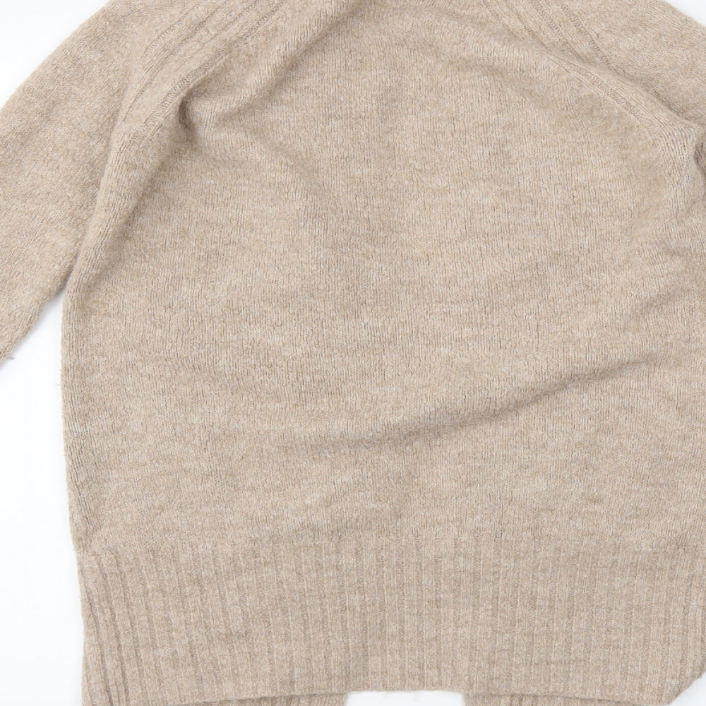 geogre Womens Beige   Wrap Jumper Size S