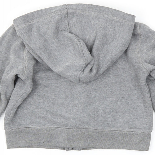 Gap Boys Grey   Full Zip Hoodie Size 2 Years