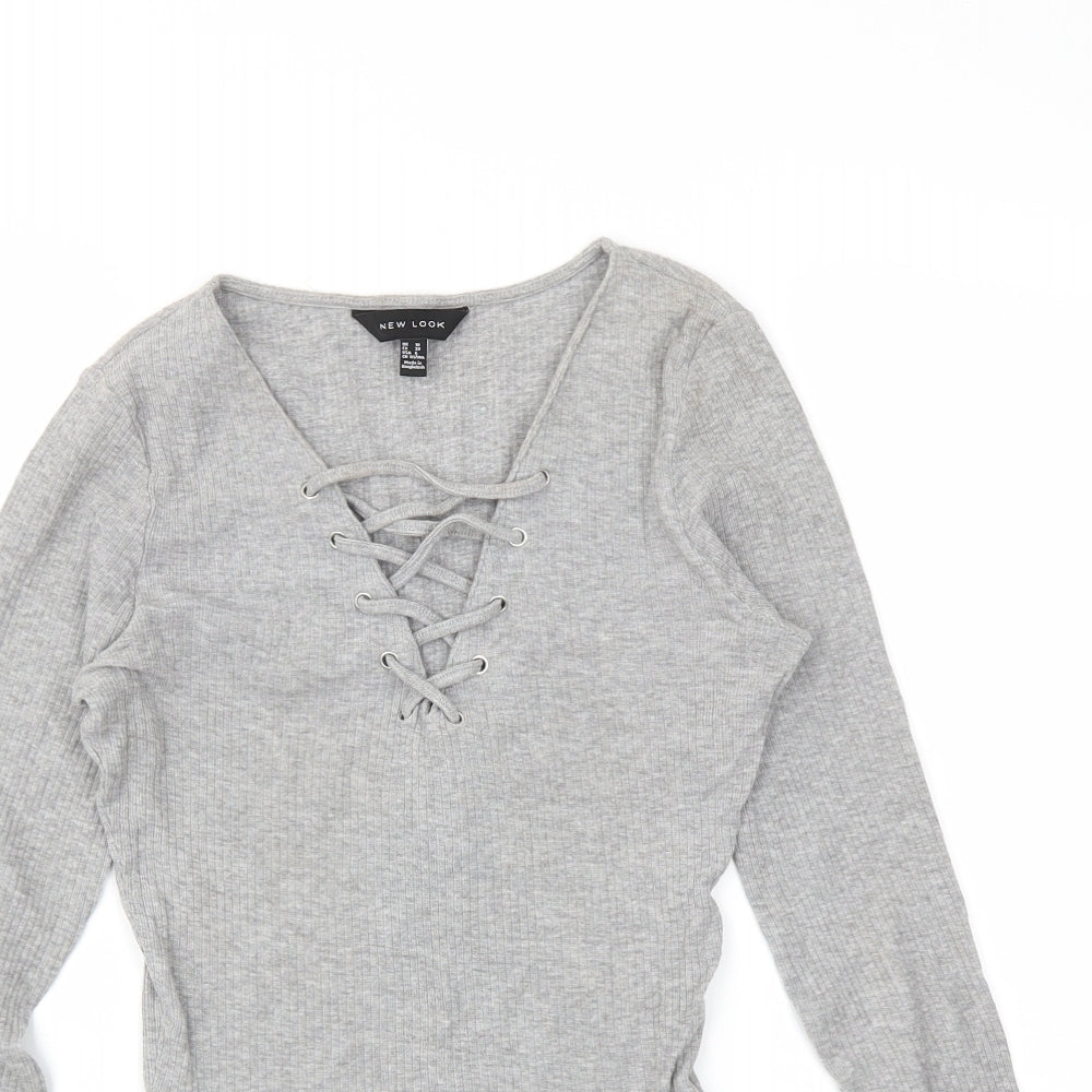 newlook Womens Grey   Tunic T-Shirt Size 10