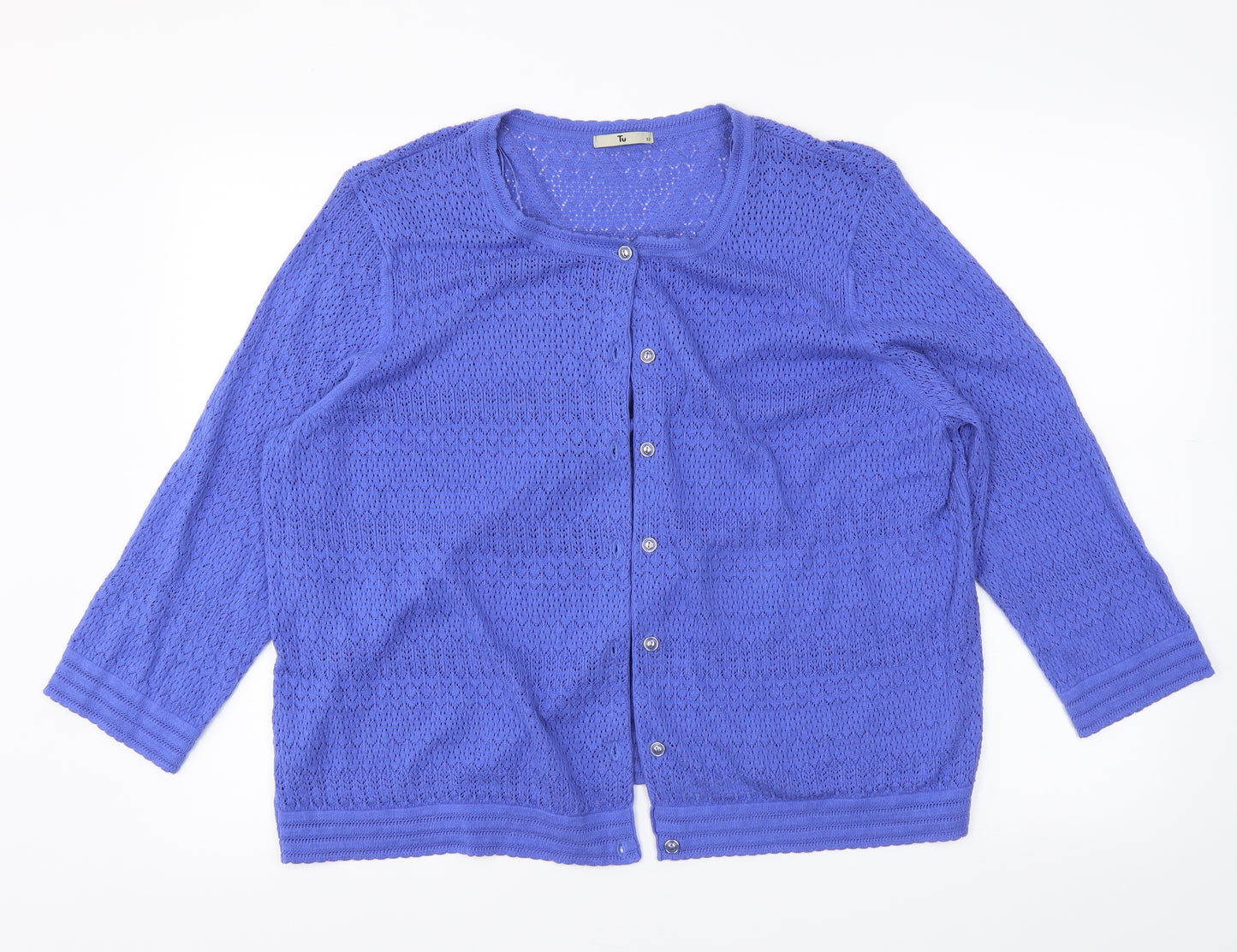TU Womens Blue   Cardigan Jumper Size 22
