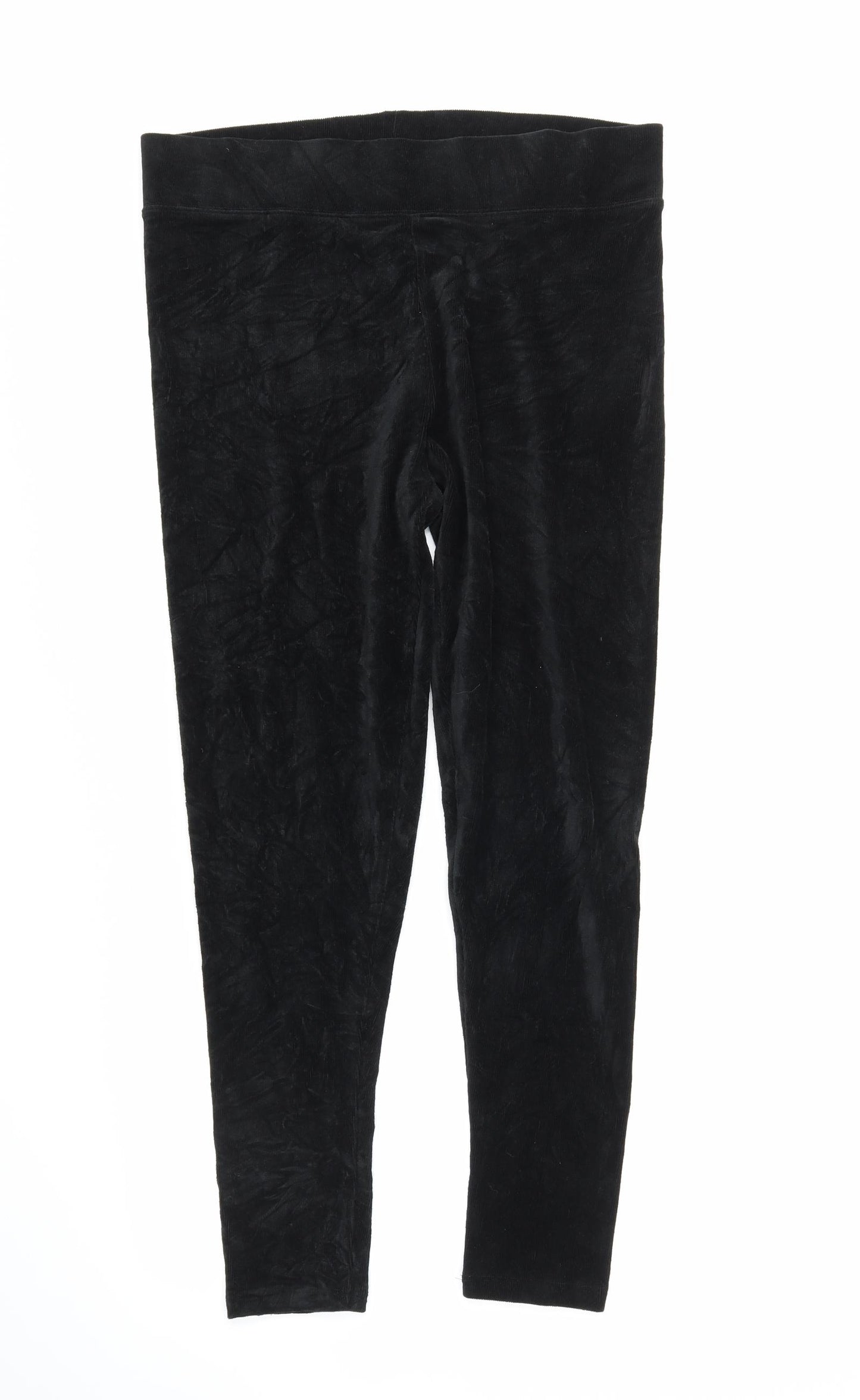 M&S Womens Black   Jogger Leggings Size 16 L26 in