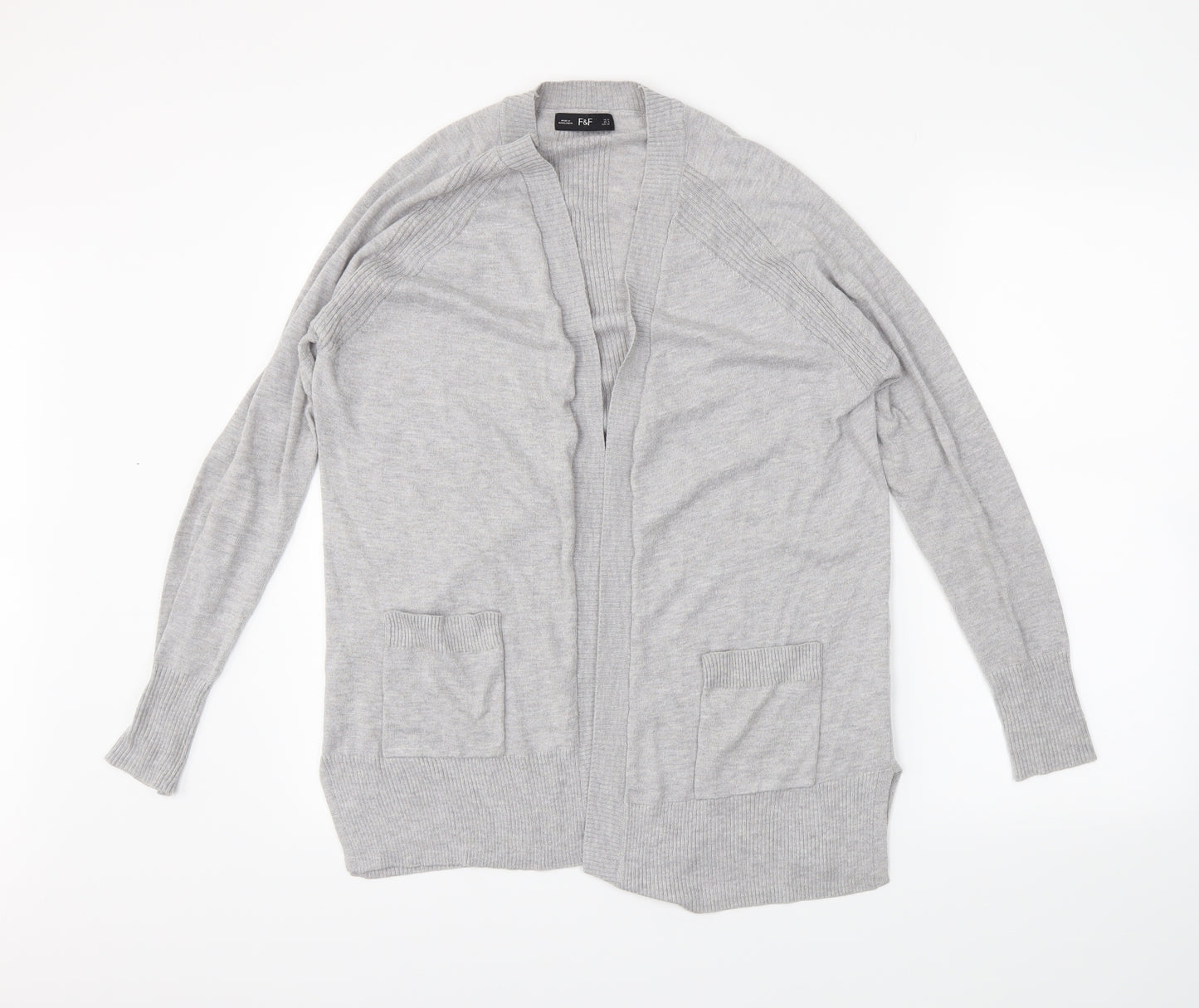 F&F Womens Grey   Wrap Jumper Size 10