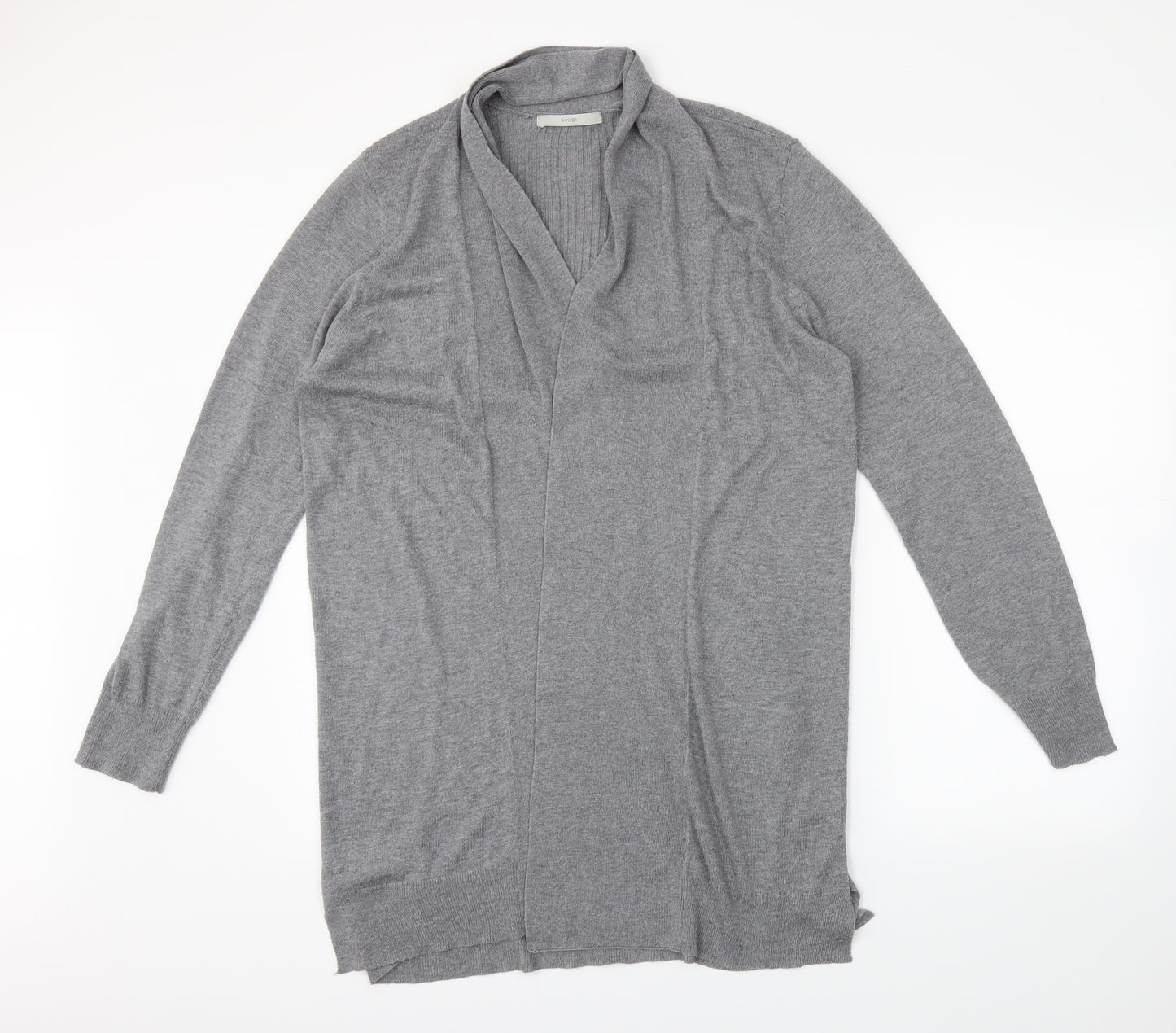 George Womens Grey   Wrap Jumper Size L