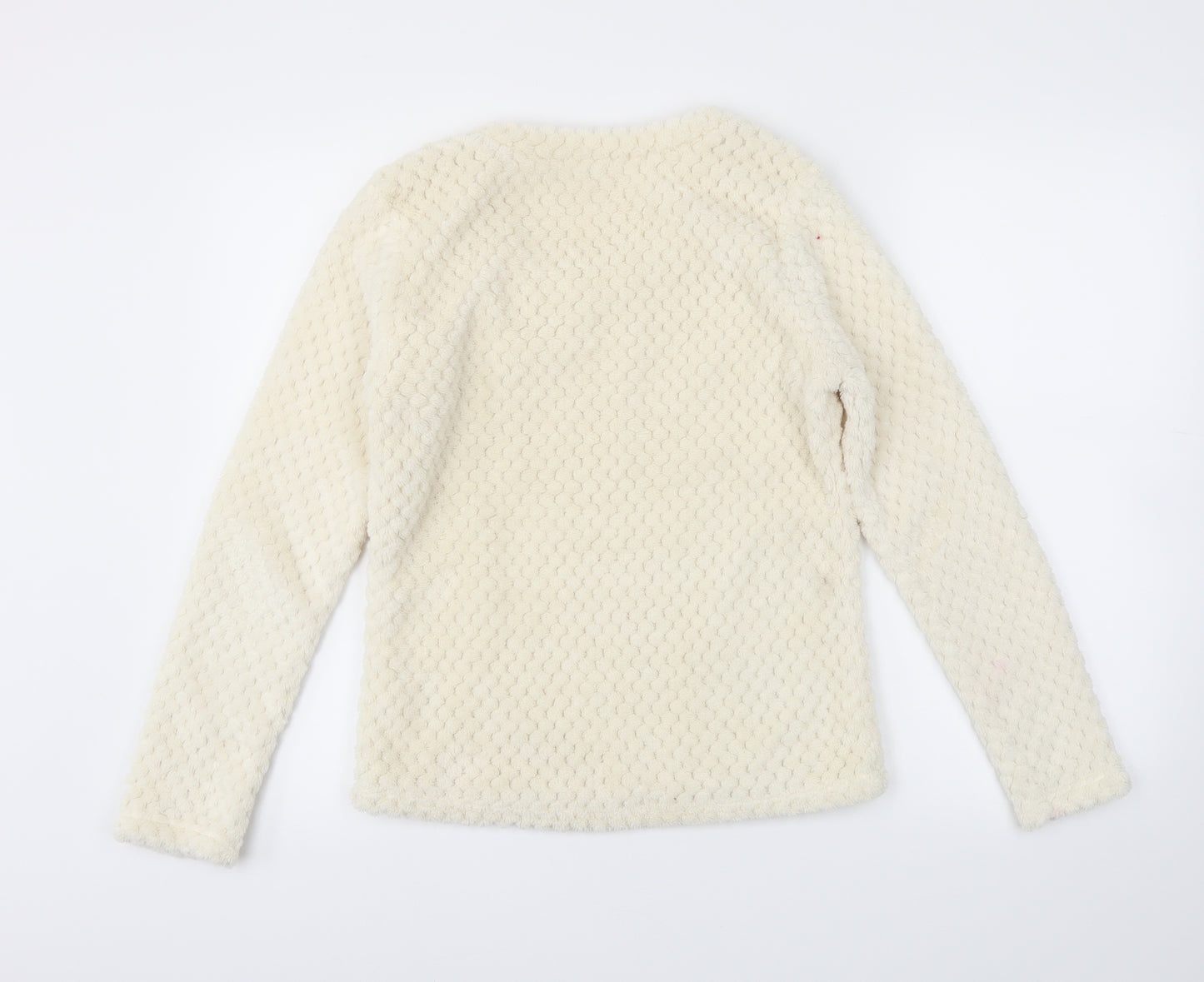 George Womens Ivory Solid  Capri Pyjama Top Size 8