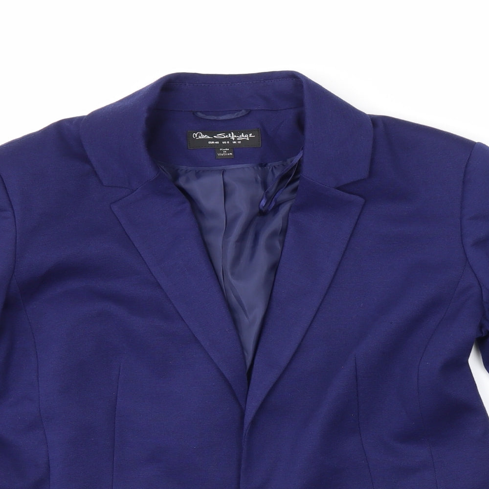 Miss Selfridge Womens Blue   Jacket Blazer Size 12