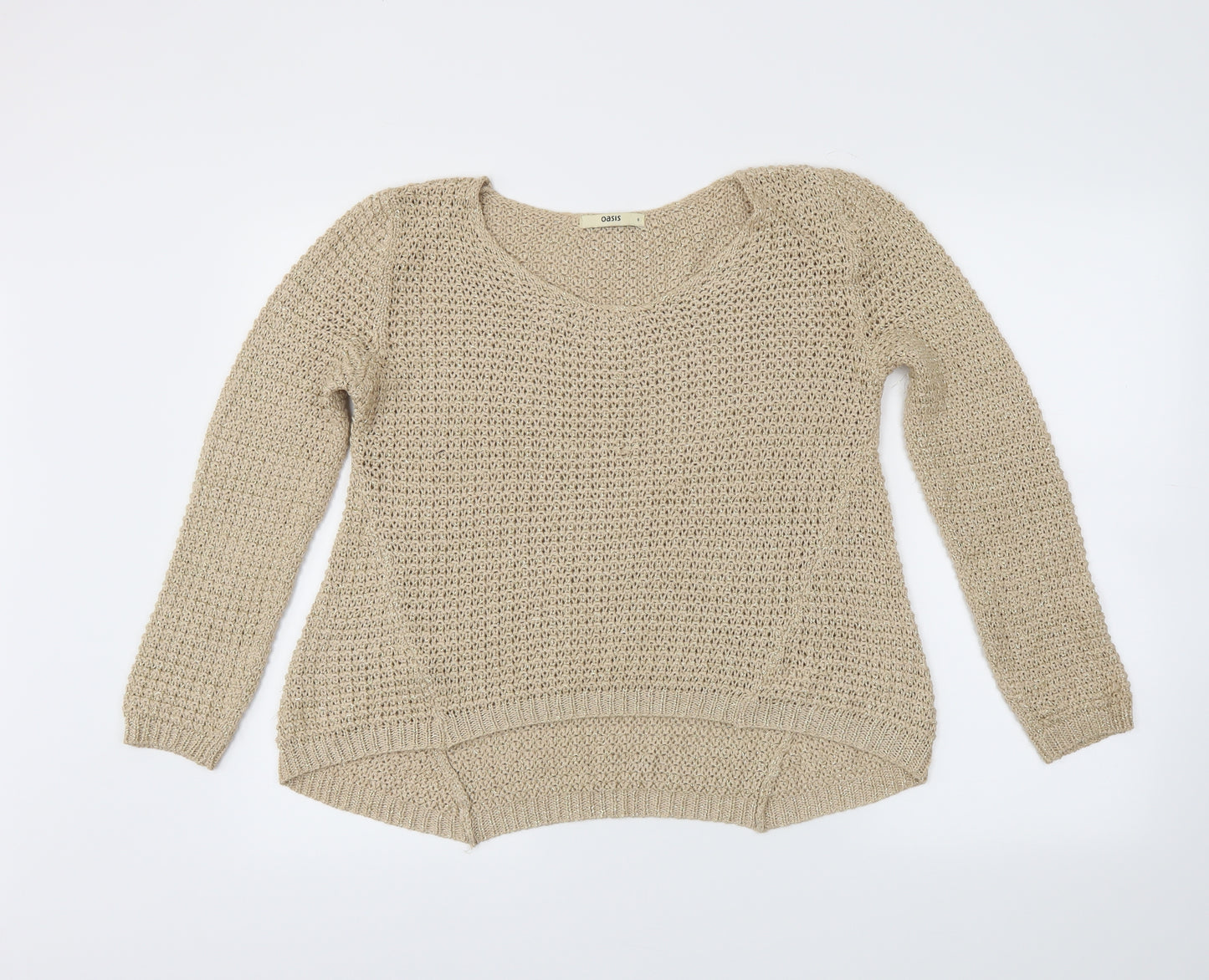 Oasis Womens Gold   Pullover Jumper Size S
