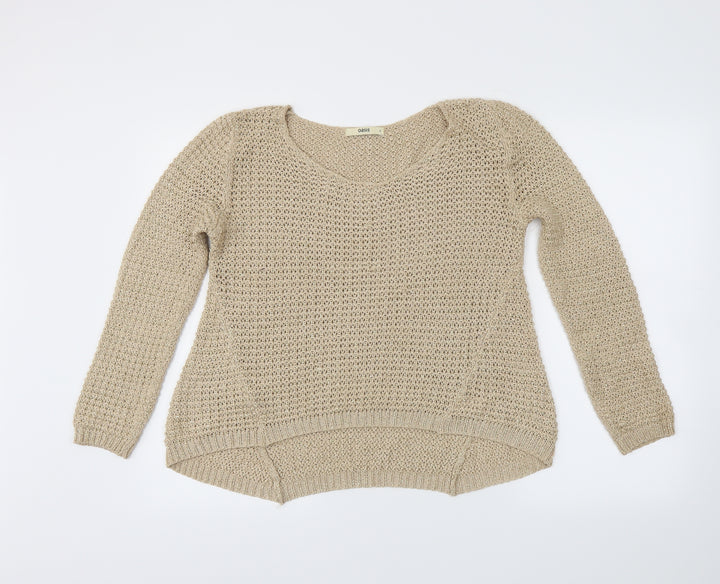Oasis Womens Gold   Pullover Jumper Size S