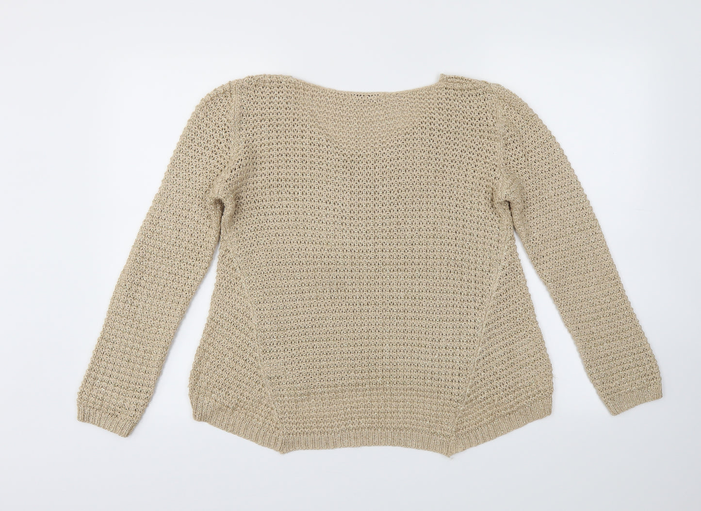 Oasis Womens Gold   Pullover Jumper Size S