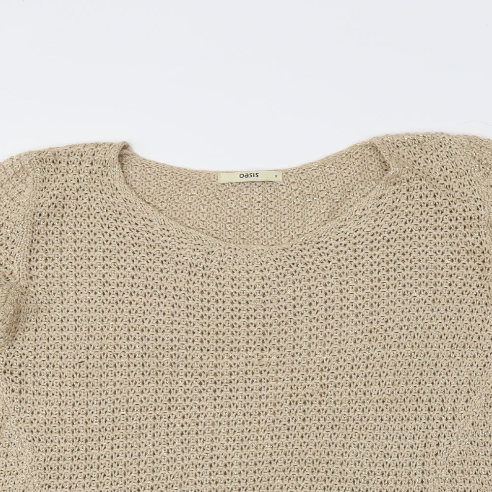 Oasis Womens Gold   Pullover Jumper Size S