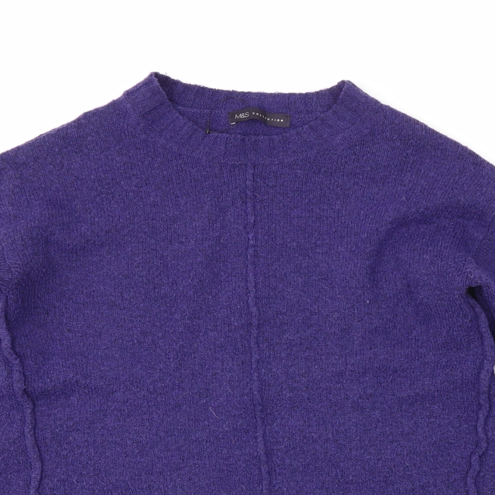 M&S Womens Purple   Pullover Jumper Size S