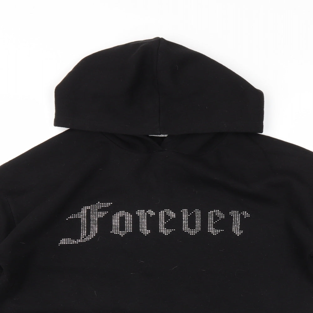 Candy Womens Black   Pullover Hoodie Size 16