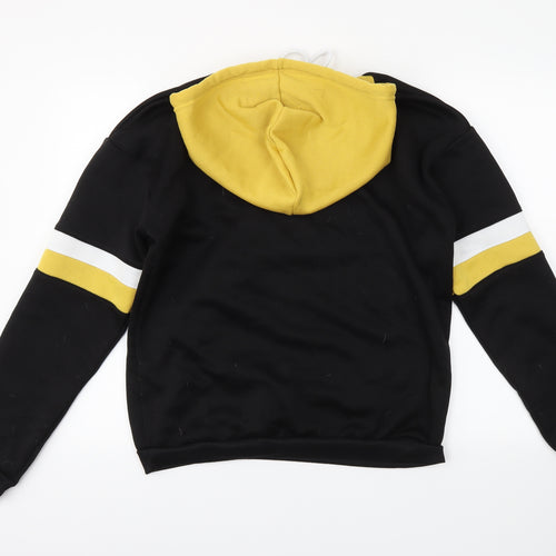 ROMWE Womens Black   Pullover Hoodie Size L