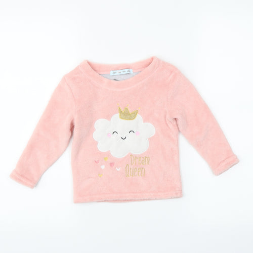 just like you Girls Pink Solid  Capri Pyjama Set Size 2-3 Years