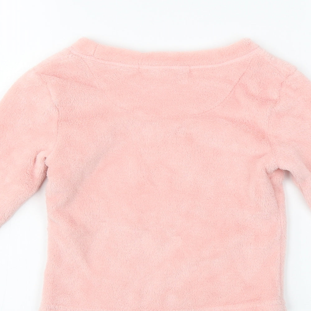 just like you Girls Pink Solid  Capri Pyjama Set Size 2-3 Years