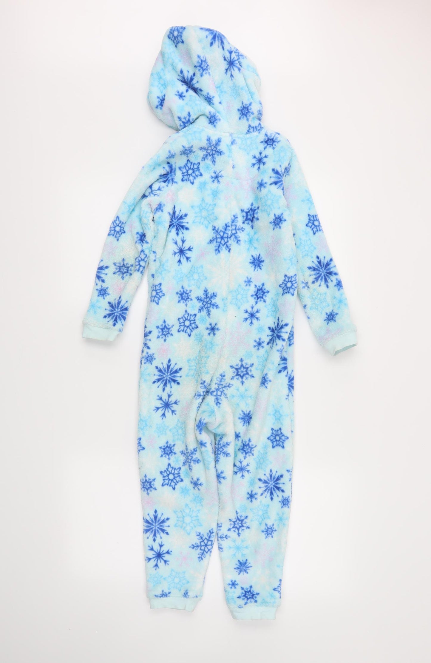 M&S Girls Blue Solid  Capri One Piece Size 5-6 Years