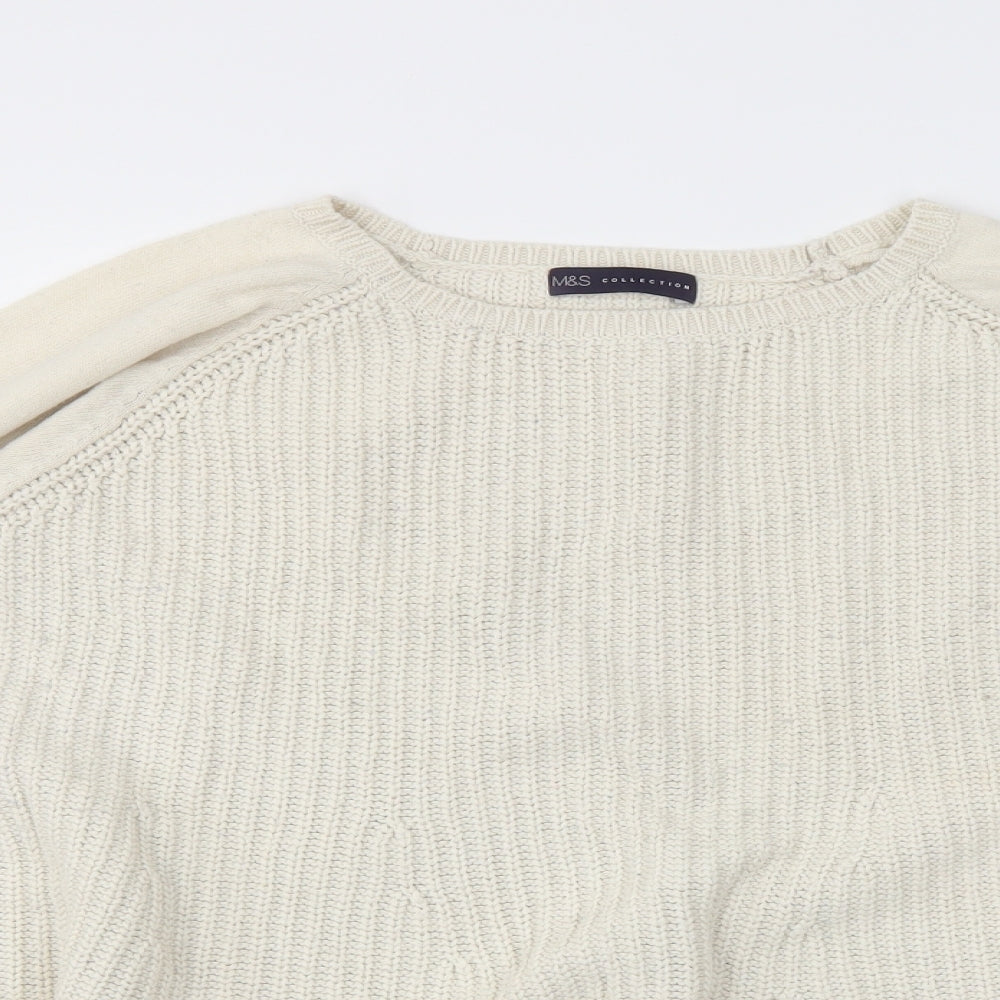 M&S Womens Ivory   Pullover Jumper Size 20