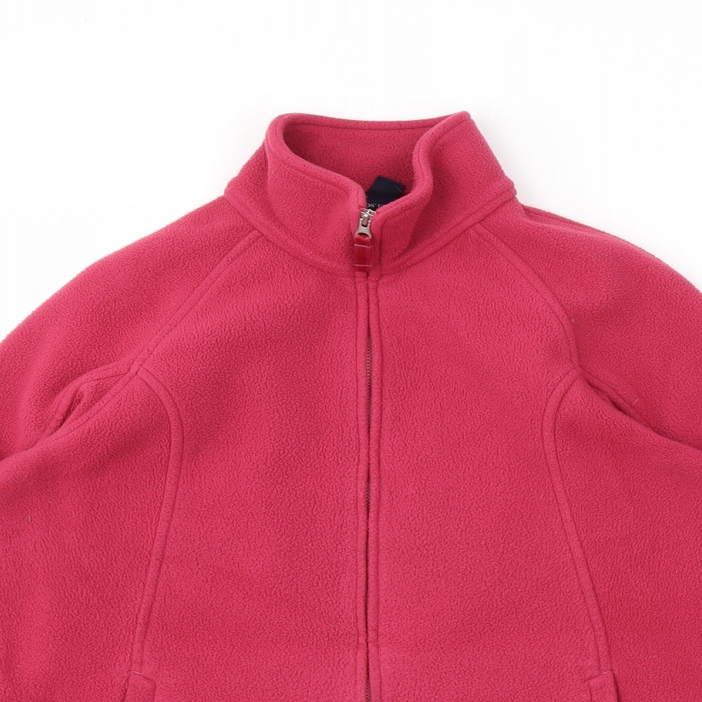 lands'end Womens Pink   Full Zip Jumper Size M
