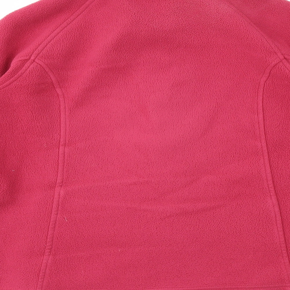 lands'end Womens Pink   Full Zip Jumper Size M