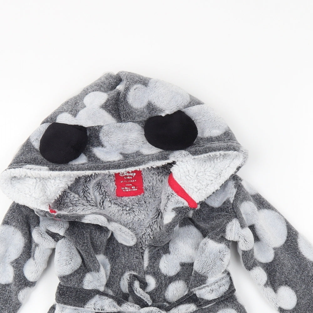 Primark Baby Grey Solid  Capri Robe Size 18-24 Months  - Disney