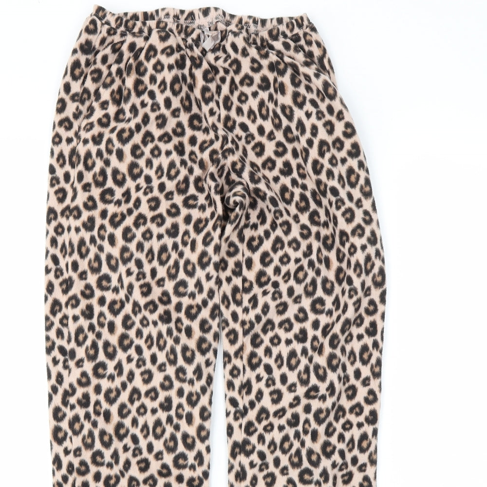 NEXT Womens Beige Animal Print  Capri Pyjama Pants Size XS