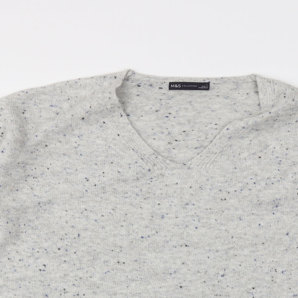 M&S Womens Grey   Pullover Jumper Size L