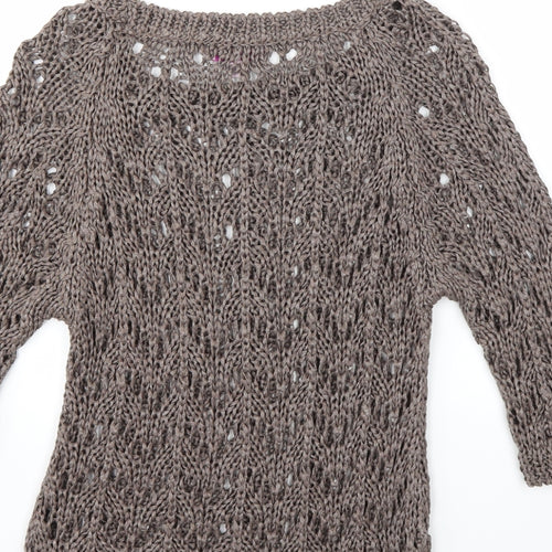 M&S Womens Brown   Pullover Jumper Size M