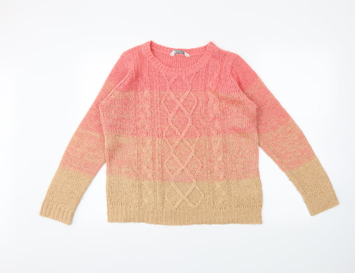 BHS Womens Pink Pullover Jumper Size 14
