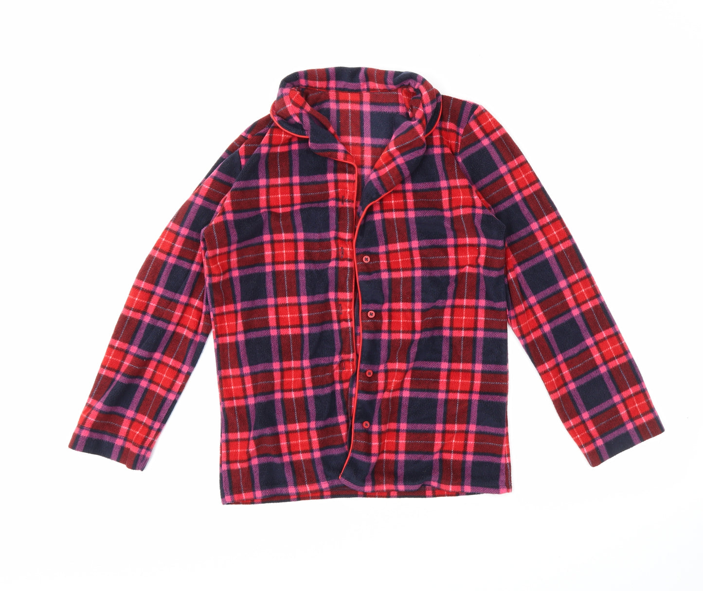 M&S Womens Red Plaid  Cami Pyjama Set Size 6