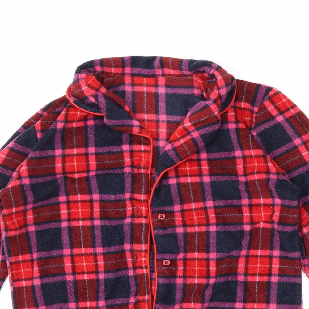 M&S Womens Red Plaid  Cami Pyjama Set Size 6