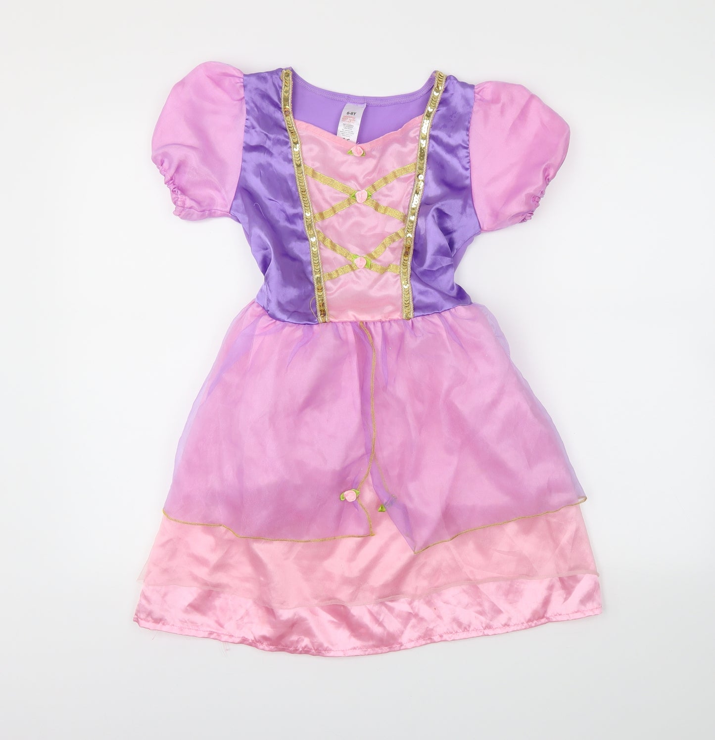 Preworn Girls Purple   Ball Gown  Size 6-7 Years  - disney tangled