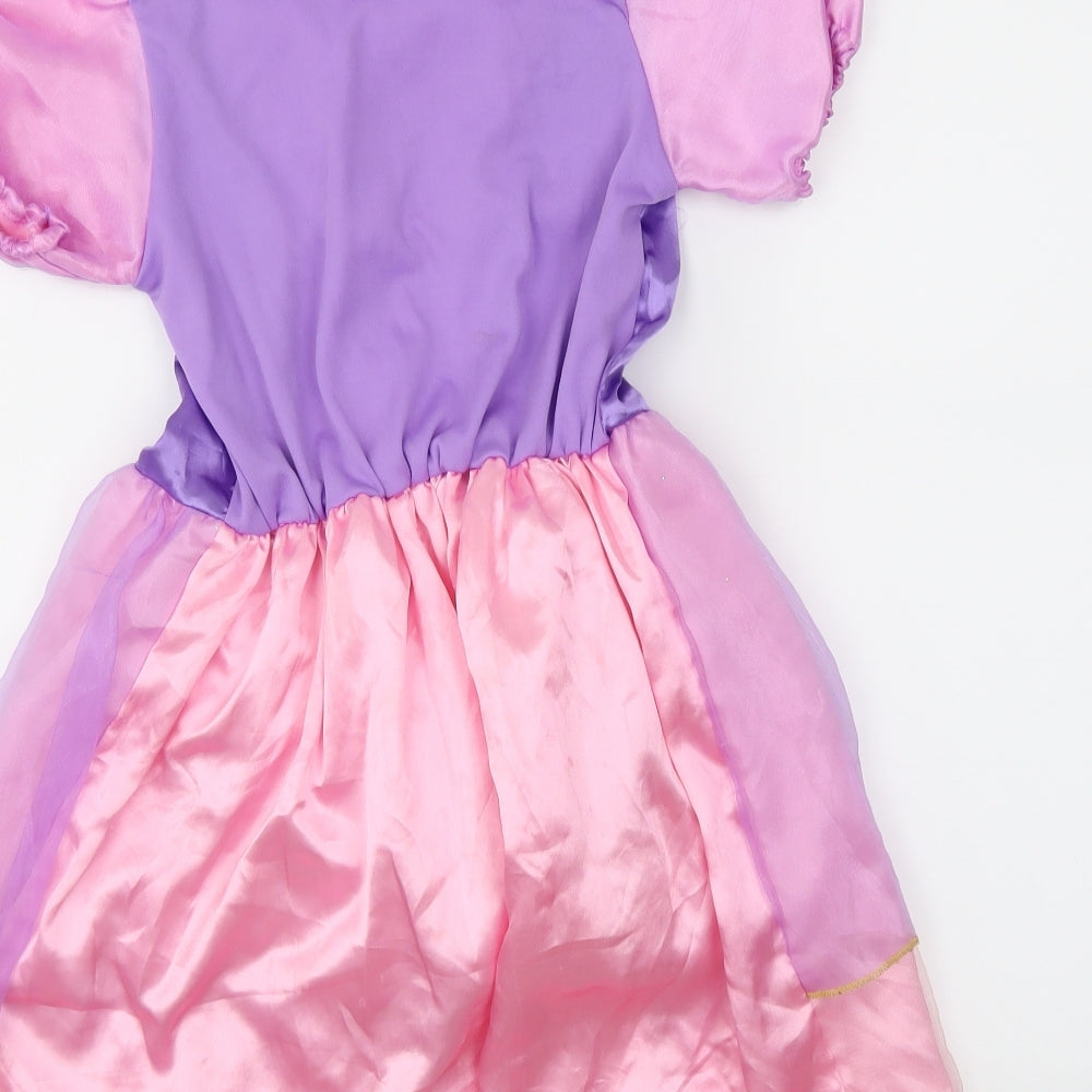 Preworn Girls Purple   Ball Gown  Size 6-7 Years  - disney tangled