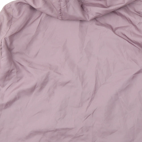 Anne De Lancay Womens Purple   Rain Coat Coat Size M