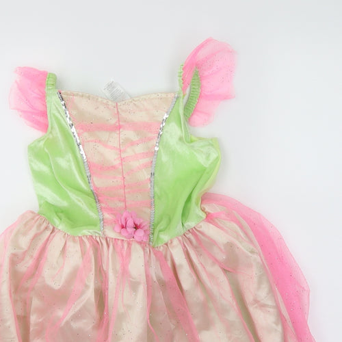 Disney Girls Green   Ball Gown  Size 6-7 Years  - Princess Tiana