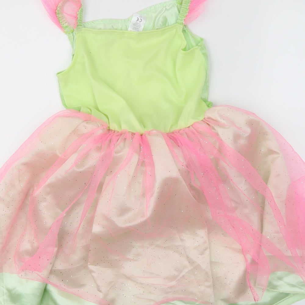 Disney Girls Green   Ball Gown  Size 6-7 Years  - Princess Tiana