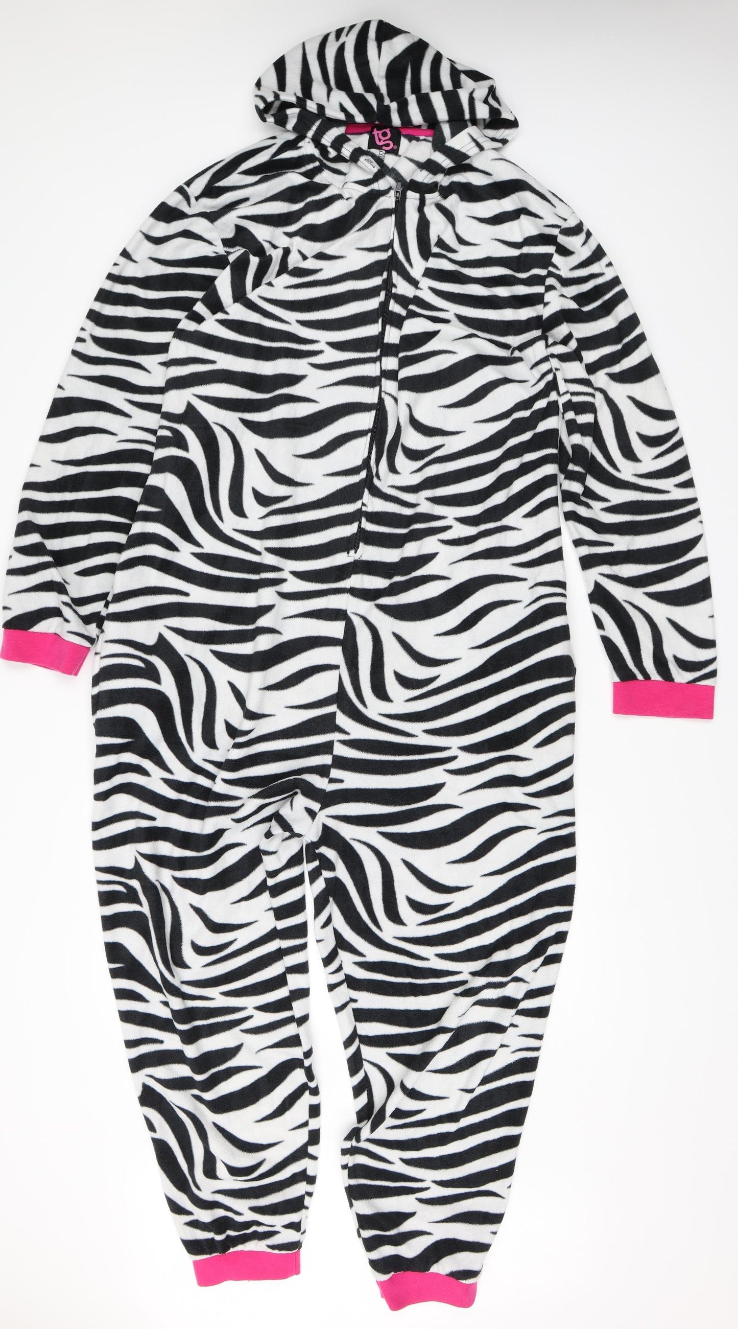 Tg Womens White Animal Print  Top One Piece Size XL