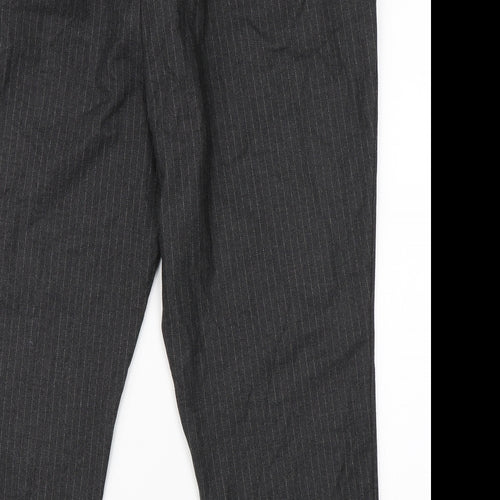 F&F Womens Grey Striped  Trousers  Size 22 L25 in