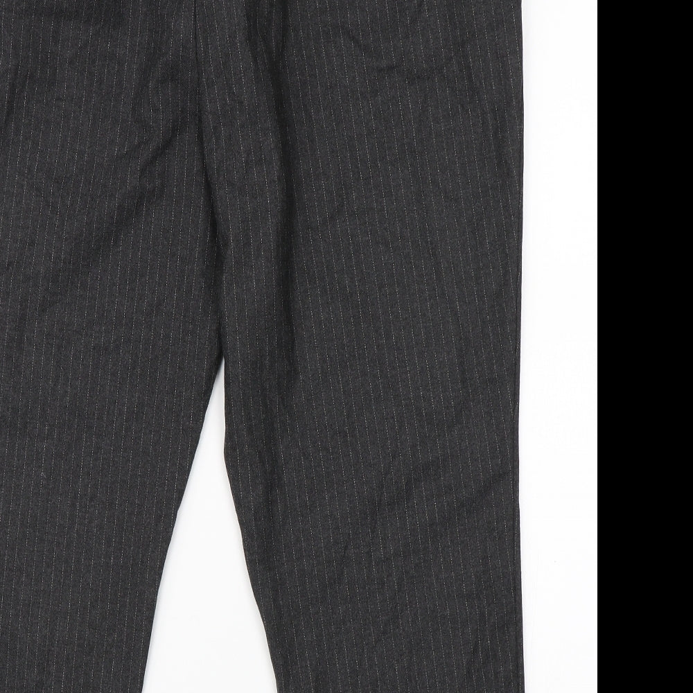 F&F Womens Grey Striped  Trousers  Size 22 L25 in