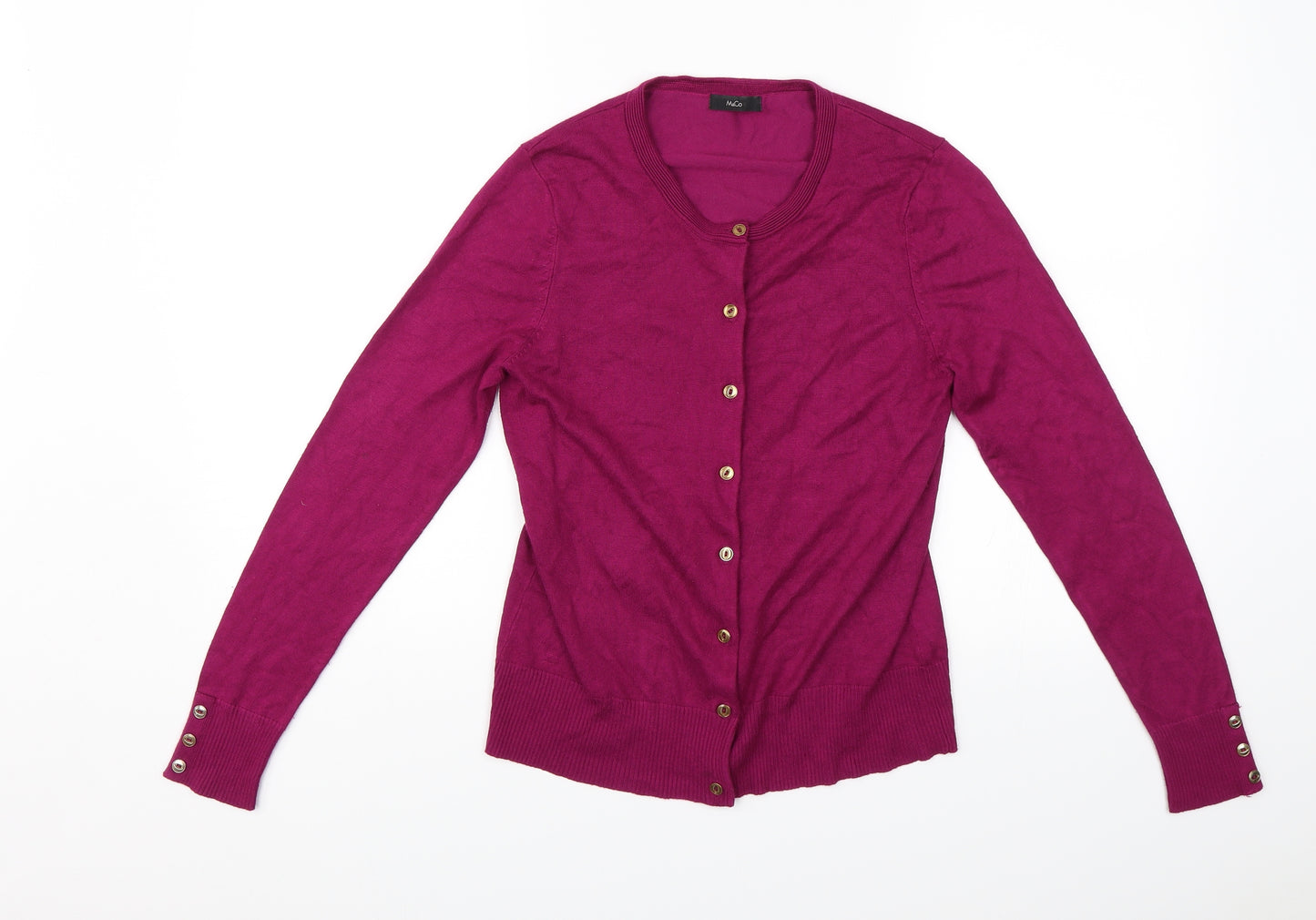 M&Co Womens Pink   Cardigan Jumper Size 12