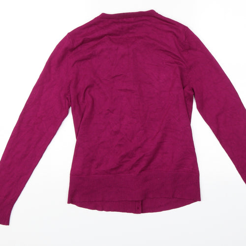 M&Co Womens Pink   Cardigan Jumper Size 12