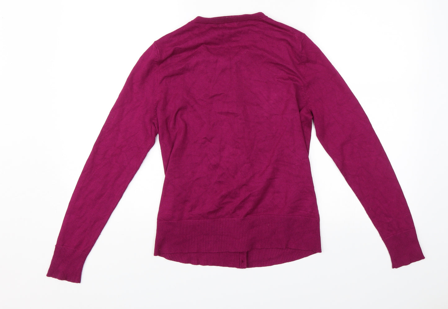 M&Co Womens Pink   Cardigan Jumper Size 12