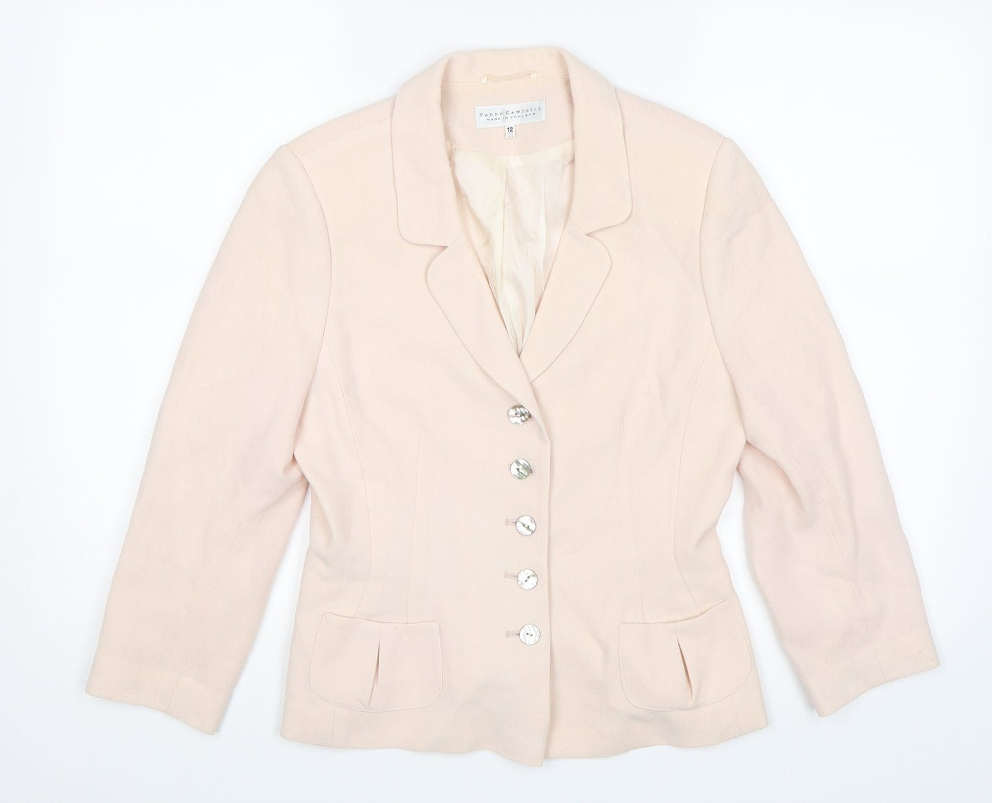 Paddy Campbell Womens Pink   Jacket Blazer Size 12