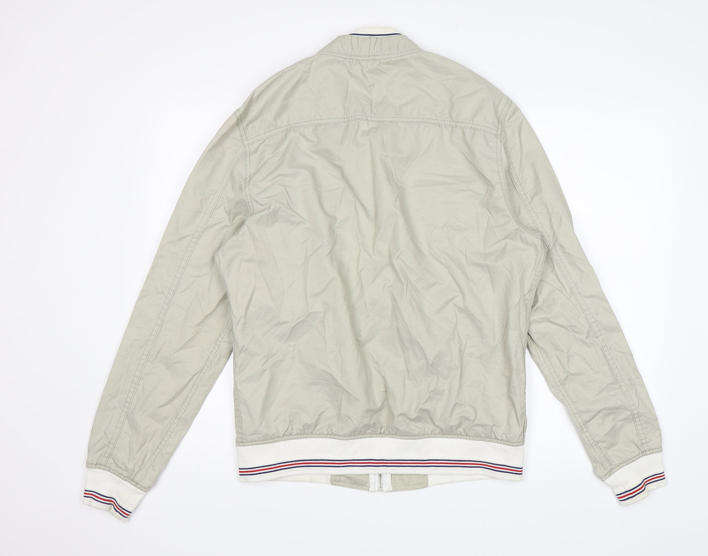 Zara Mens Beige   Bomber Jacket Jacket Size XL