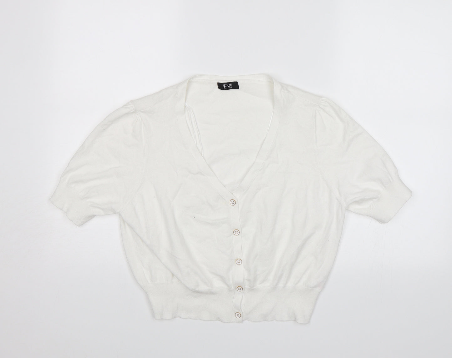 F&F Womens White   Cardigan Jumper Size 20