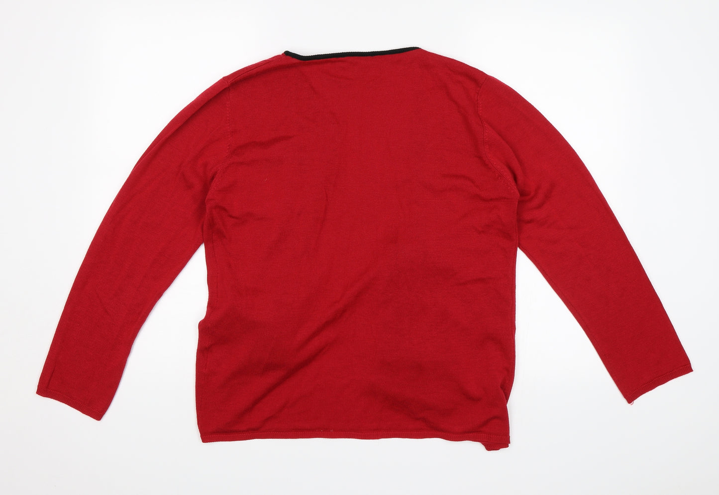 Preworn Womens Red   Cape Jumper Size 18