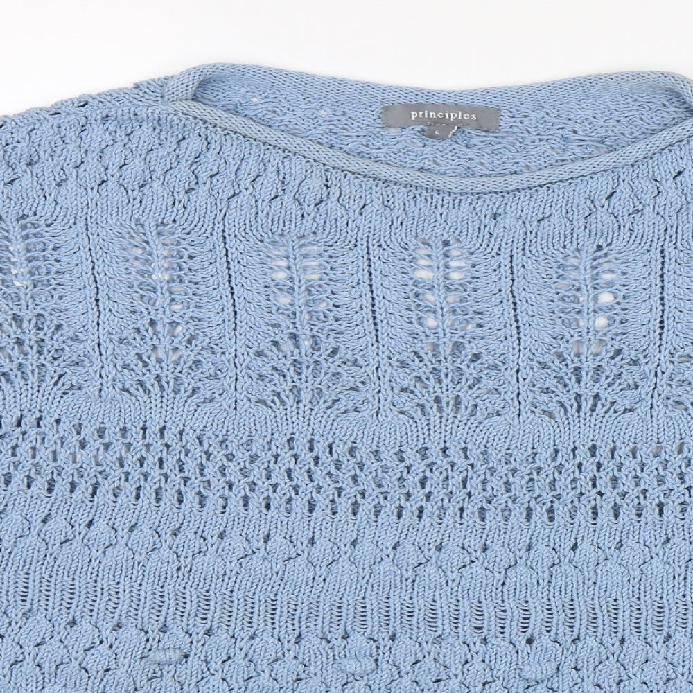 Principles Womens Blue   Pullover Jumper Size L