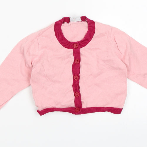 Polarn O. Pyret Baby Pink   Cardigan Jumper Size 12-18 Months