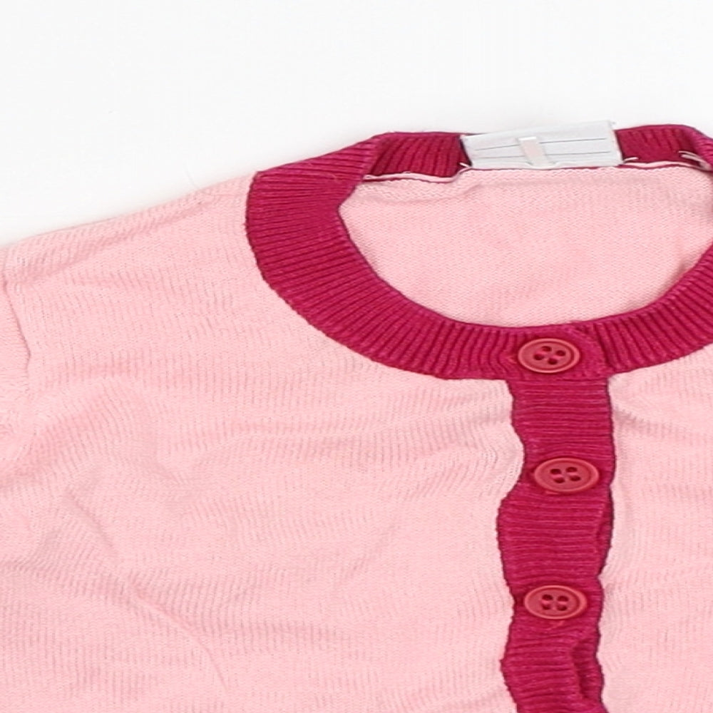 Polarn O. Pyret Baby Pink   Cardigan Jumper Size 12-18 Months