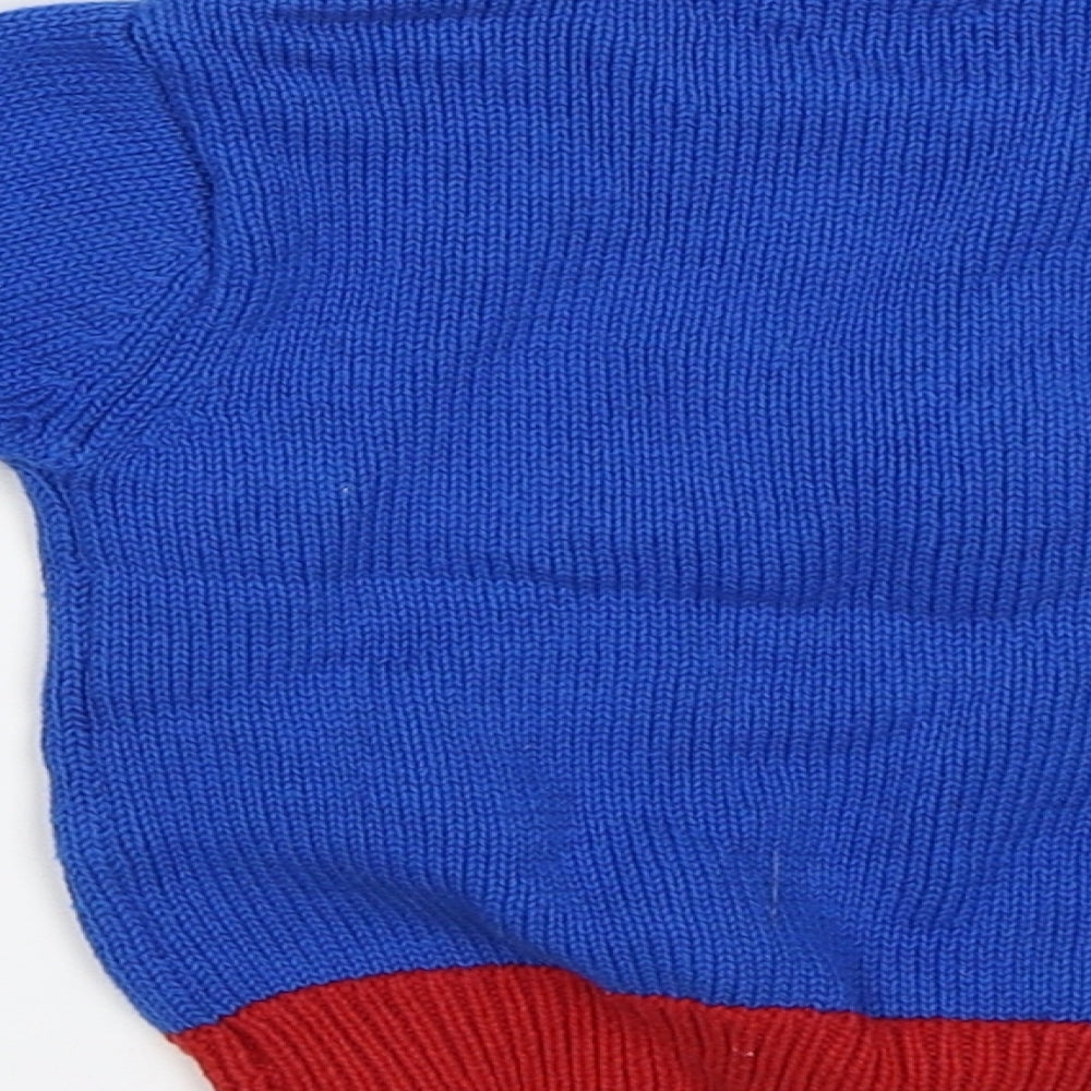 NEXT Baby Blue   Pullover Jumper Size 6-9 Months  - Snowman