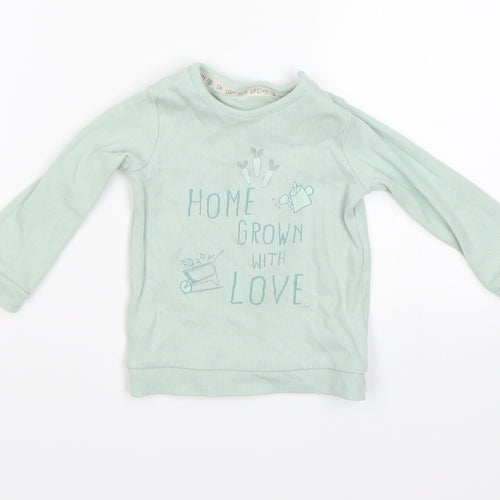 George Baby Green   Pullover Jumper Size 9-12 Months  - Home grown with love